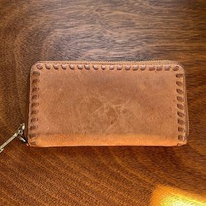 Rebecca Minkoff brown suede wallet